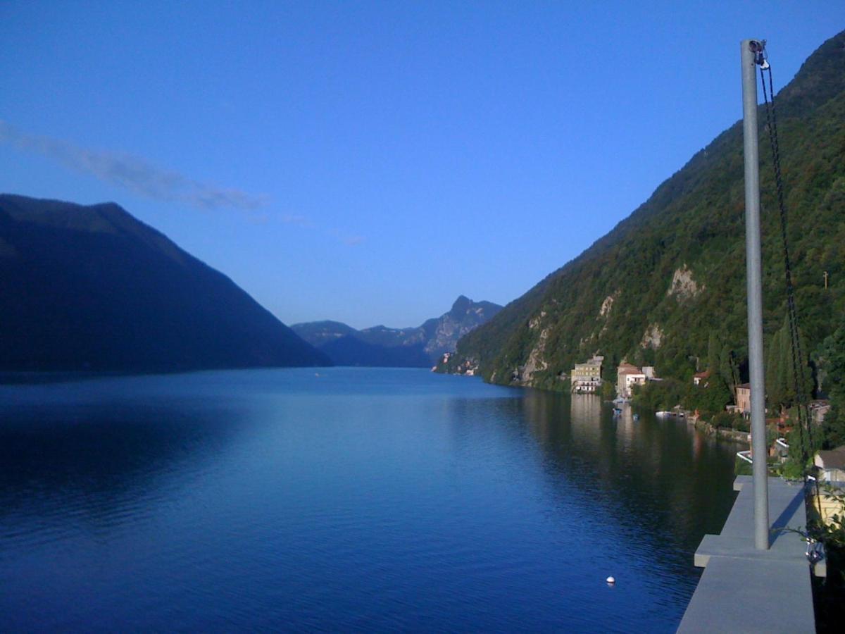 Oria Lugano Lake, Il Nido Dell'Aquila Apartment Luaran gambar