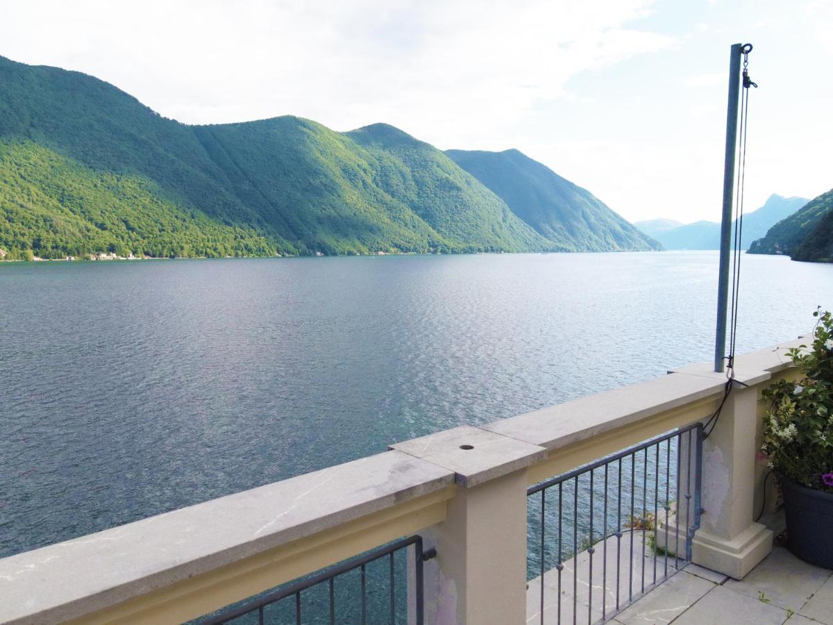 Oria Lugano Lake, Il Nido Dell'Aquila Apartment Luaran gambar